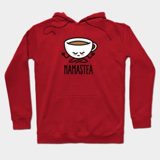 Namastea Namaste meditation black tea Yoga Kawaii Hoodie